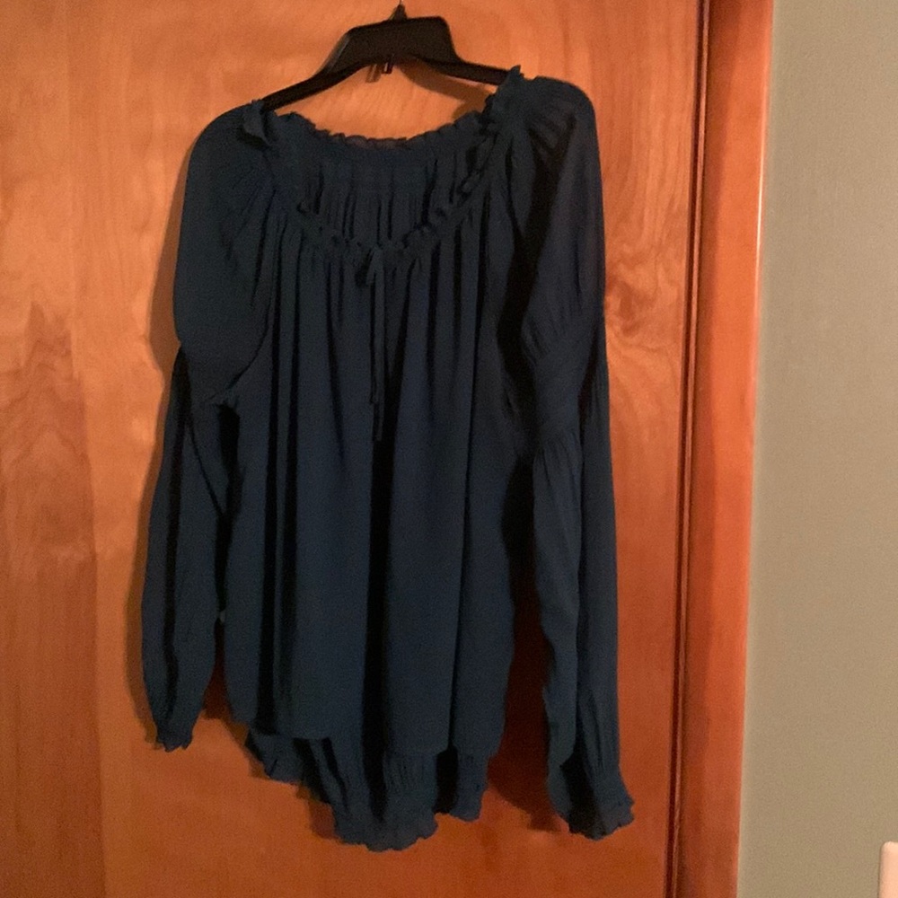 Emerald green top-ruched at the bottom